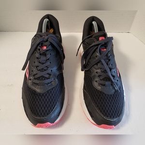 Saucony Womens Cohesion 12 Running Walking Shoes Sneakers Size 9 Black & Pink